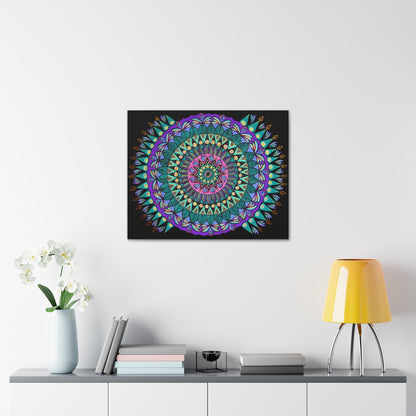 "Mandaladiosa" Canvas Gallery Wraps - Blue Flame Array Canvas