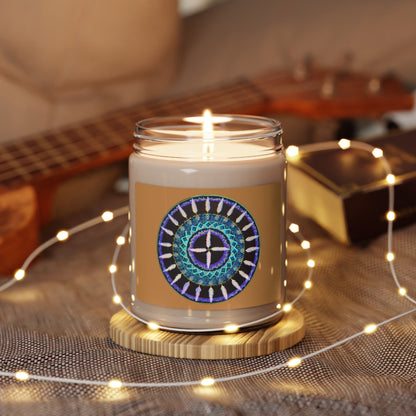 "Cuatro Vientos" Scented Soy Candle - Blue Flame Array White Sage + Lavender / 9oz Home Decor