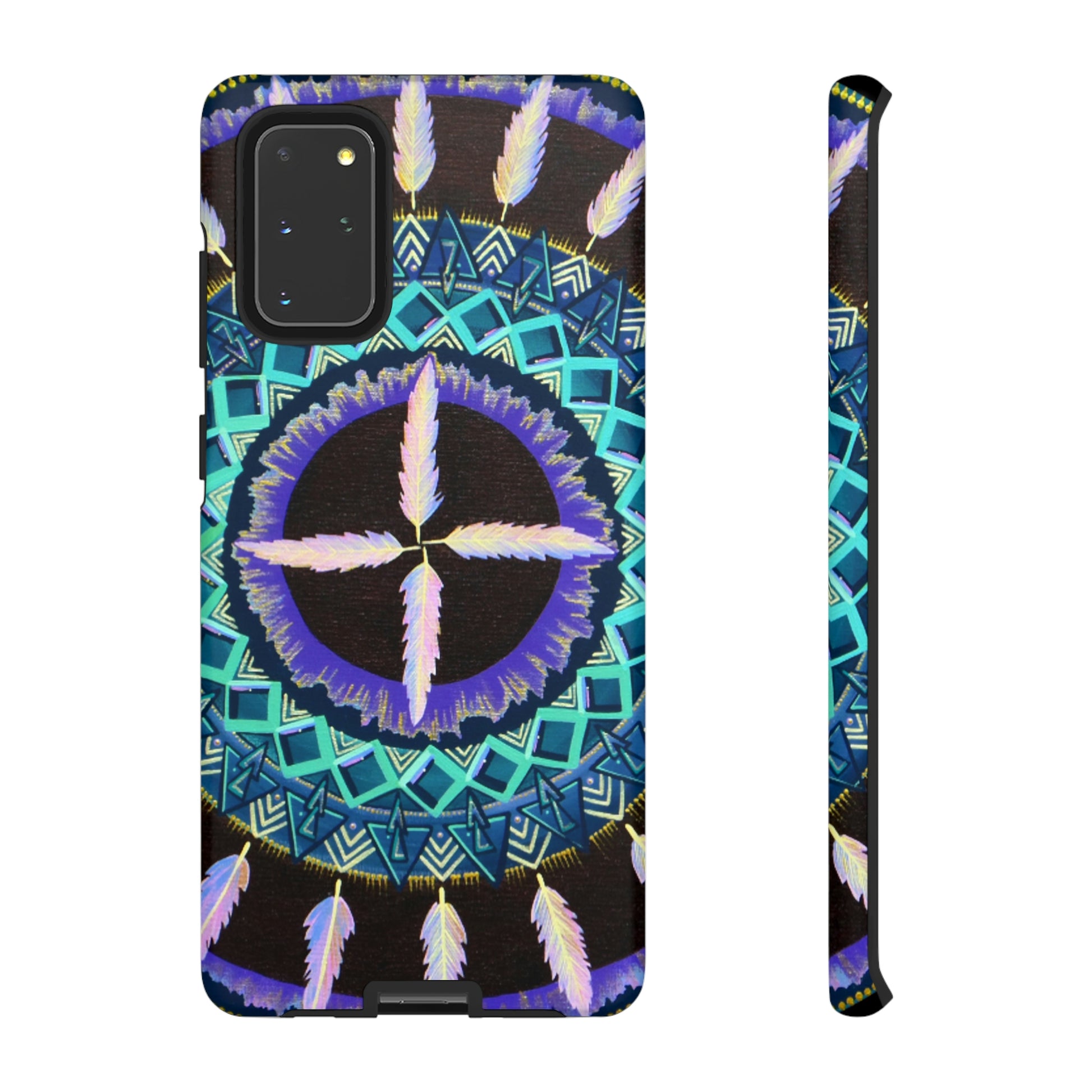 "Cuatro Vientos" Art Phone Armor - Blue Flame Array Samsung Galaxy S20+ / Matte Phone Case