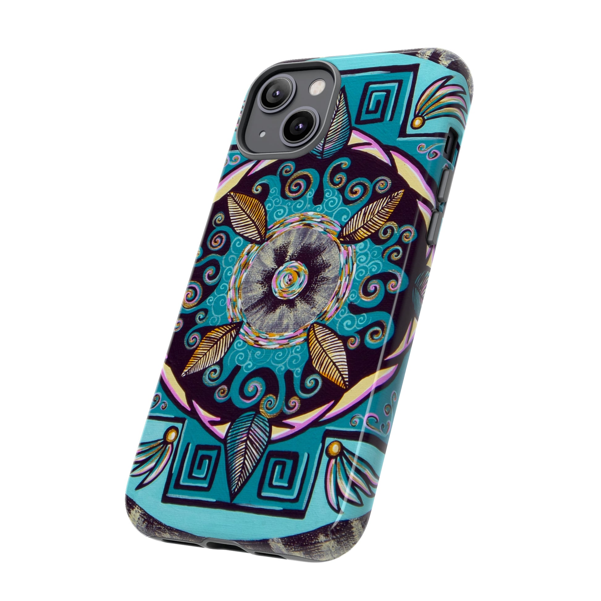 "Hojachakana" Art Phone Armor - Blue Flame Array Phone Case