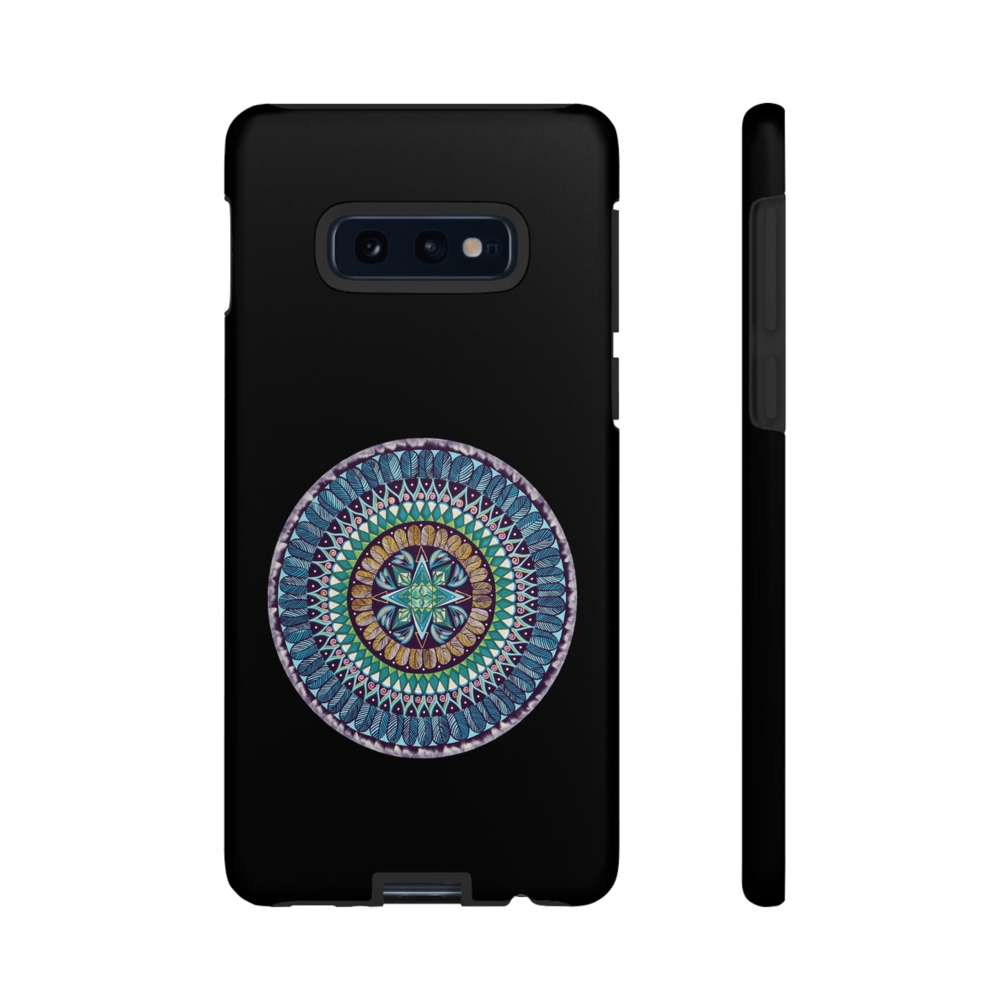 "AquilazurA Kryst'dala" Art Phone Armor - Blue Flame Array Samsung Galaxy S10E / Matte Phone Case