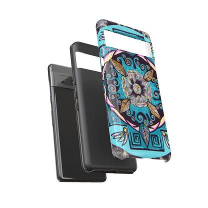 "Hojachakana" Art Phone Armor - Blue Flame Array Phone Case