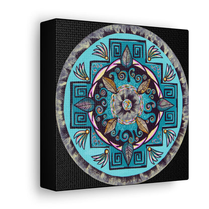 "Hojachakana" Canvas Gallery Wraps - Blue Flame Array Canvas