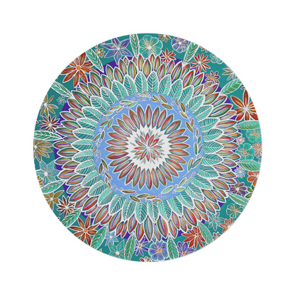 "Mandalavida Blanka" Mandala Rug