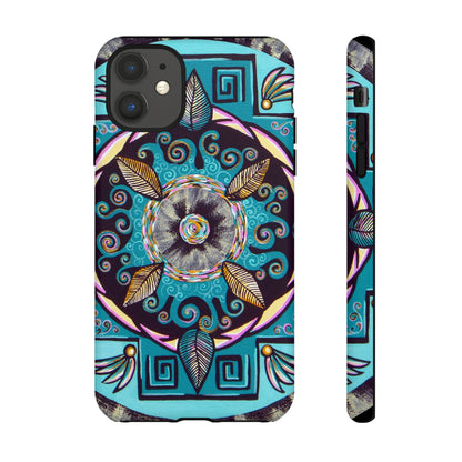 "Hojachakana" Art Phone Armor - Blue Flame Array iPhone 11 / Matte Phone Case