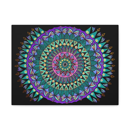 "Mandaladiosa" Canvas Gallery Wraps - Blue Flame Array 16″ x 12″ / Premium Gallery Wraps (1.25″) Canvas