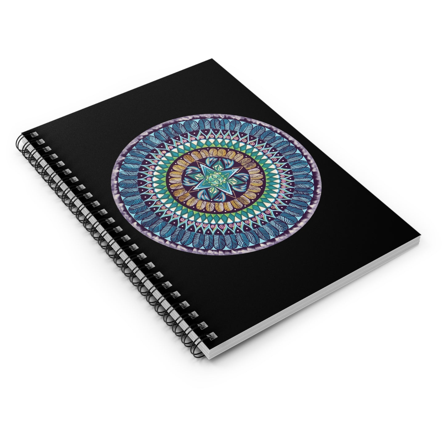 "AquilazurA Kryst'dala" Spiral Notebook - Blue Flame Array Paper products