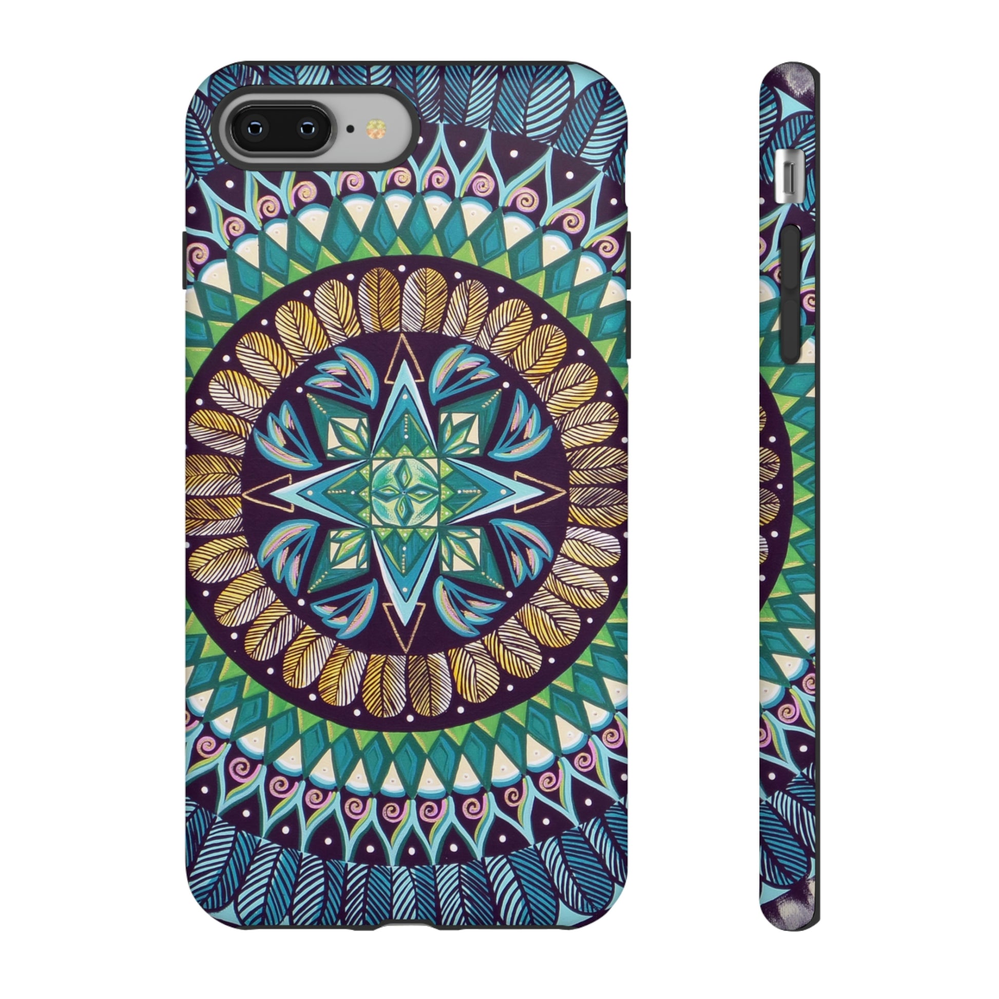 "AquilazurA Kryst'dala" Art Phone Armor - Blue Flame Array iPhone 8 Plus / Matte Phone Case