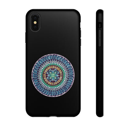 "AquilazurA Kryst'dala" Art Phone Armor - Blue Flame Array iPhone XS MAX / Matte Phone Case