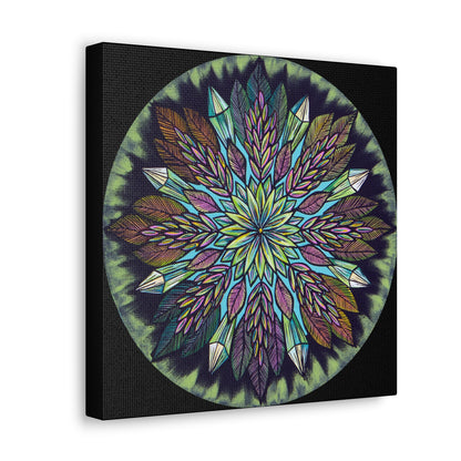 "Krystalhoja" Canvas Gallery Wraps - Blue Flame Array Canvas