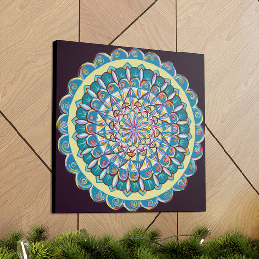 "Almandalayana" Canvas Gallery Wraps - Blue Flame Array Canvas