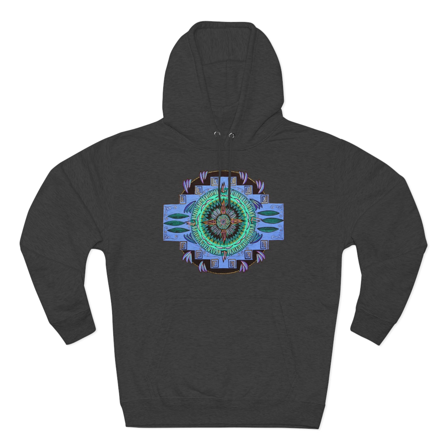 "Plumachakana" Lords & Ladies Pullover Hoodie - Blue Flame Array Hoodie