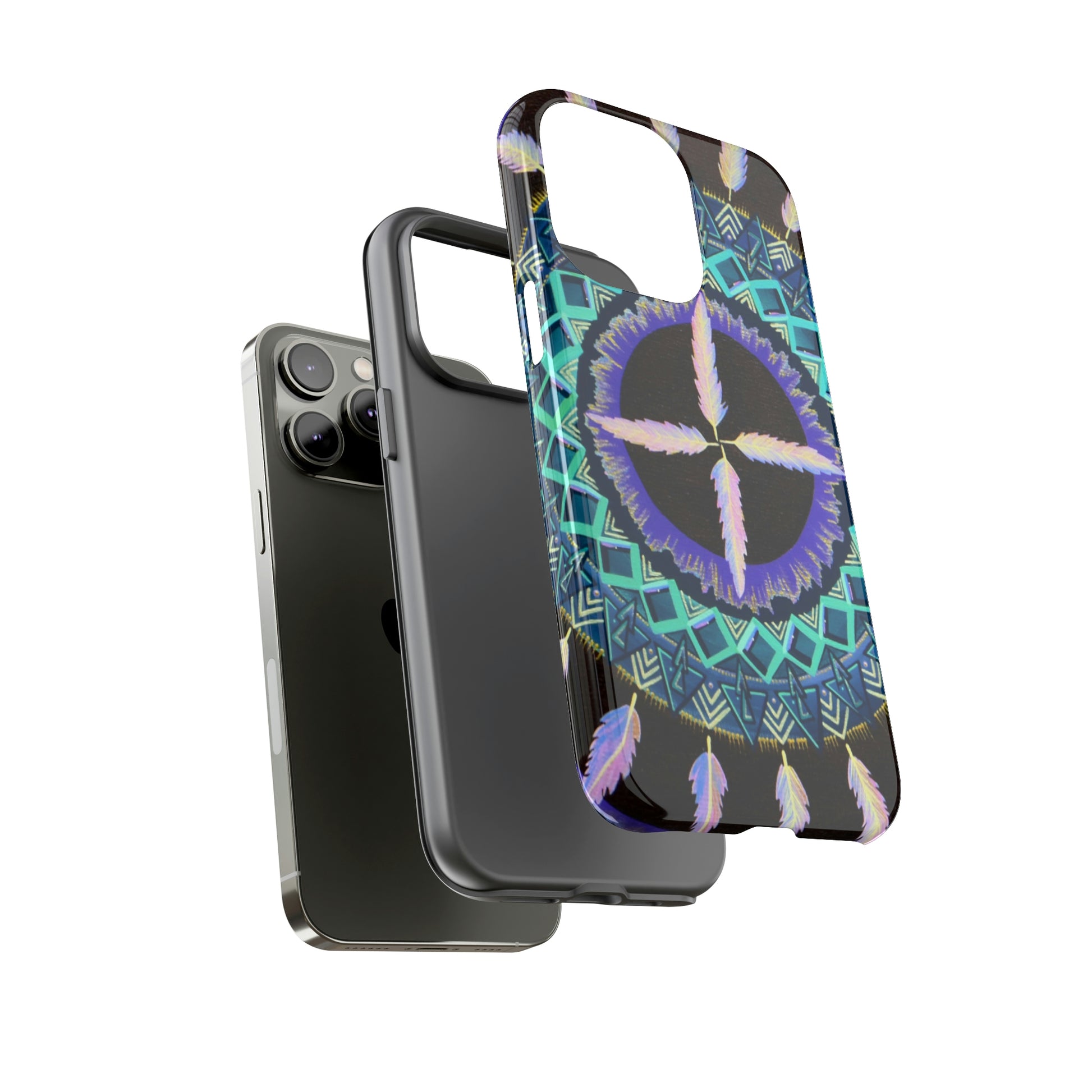 "Cuatro Vientos" Art Phone Armor - Blue Flame Array Phone Case