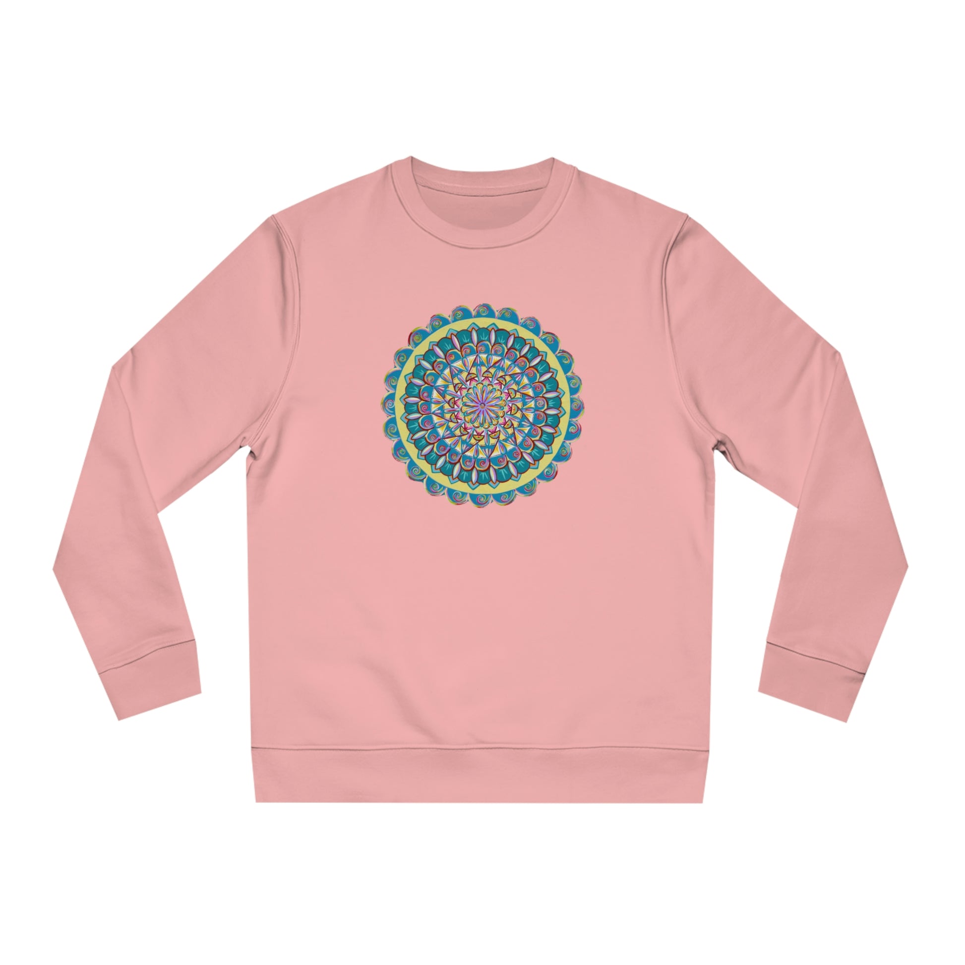 "Almandalayana" Lords & Ladies Organic Sweatshirt - Blue Flame Array Canyon Pink / XS Sweatshirt