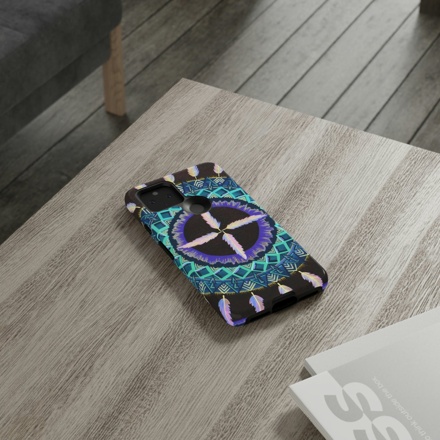 "Cuatro Vientos" Art Phone Armor - Blue Flame Array Phone Case