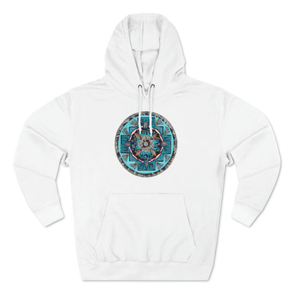 "Hojachakana" Lords & Ladies Pullover Hoodie - Blue Flame Array White / S Hoodie