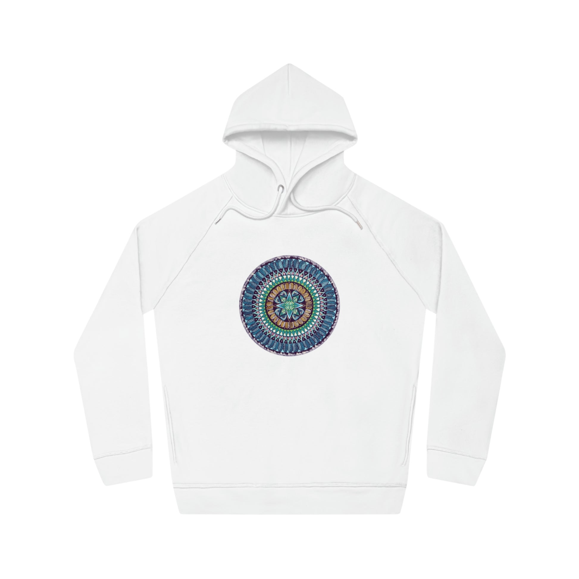 "AquilazurA Kryst'dala" Lords & Ladies Organic Sider Hoodie - Blue Flame Array White / XS Hoodie