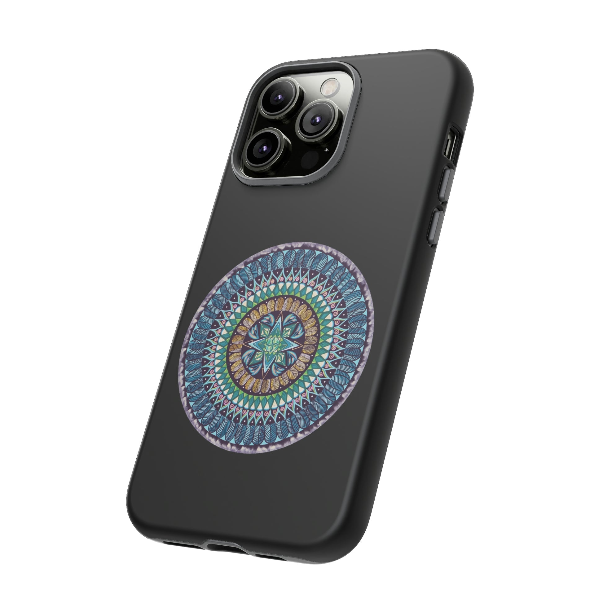 "AquilazurA Kryst'dala" Art Phone Armor - Blue Flame Array Phone Case