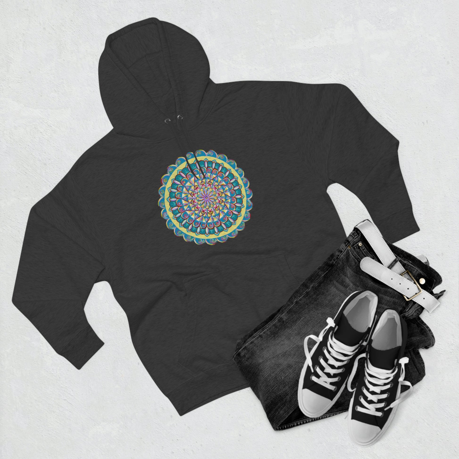 "Almandalayana" Lords & Ladies Pullover Hoodie - Blue Flame Array Hoodie