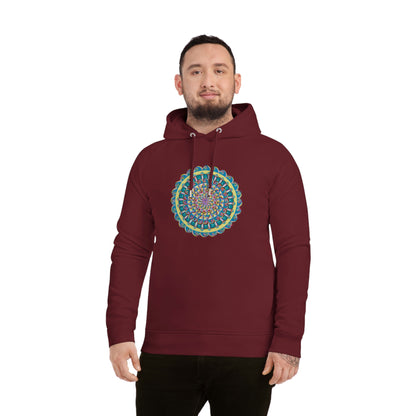 "Almandalayana" Lords & Ladies Organic Sider Hoodie - Blue Flame Array Hoodie