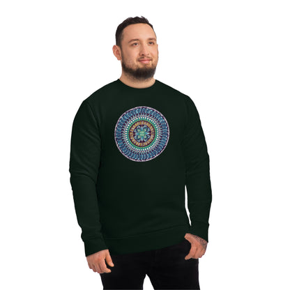 "AquilazurA Kryst'dala" Lords & Ladies Organic Sweatshirt - Blue Flame Array Sweatshirt