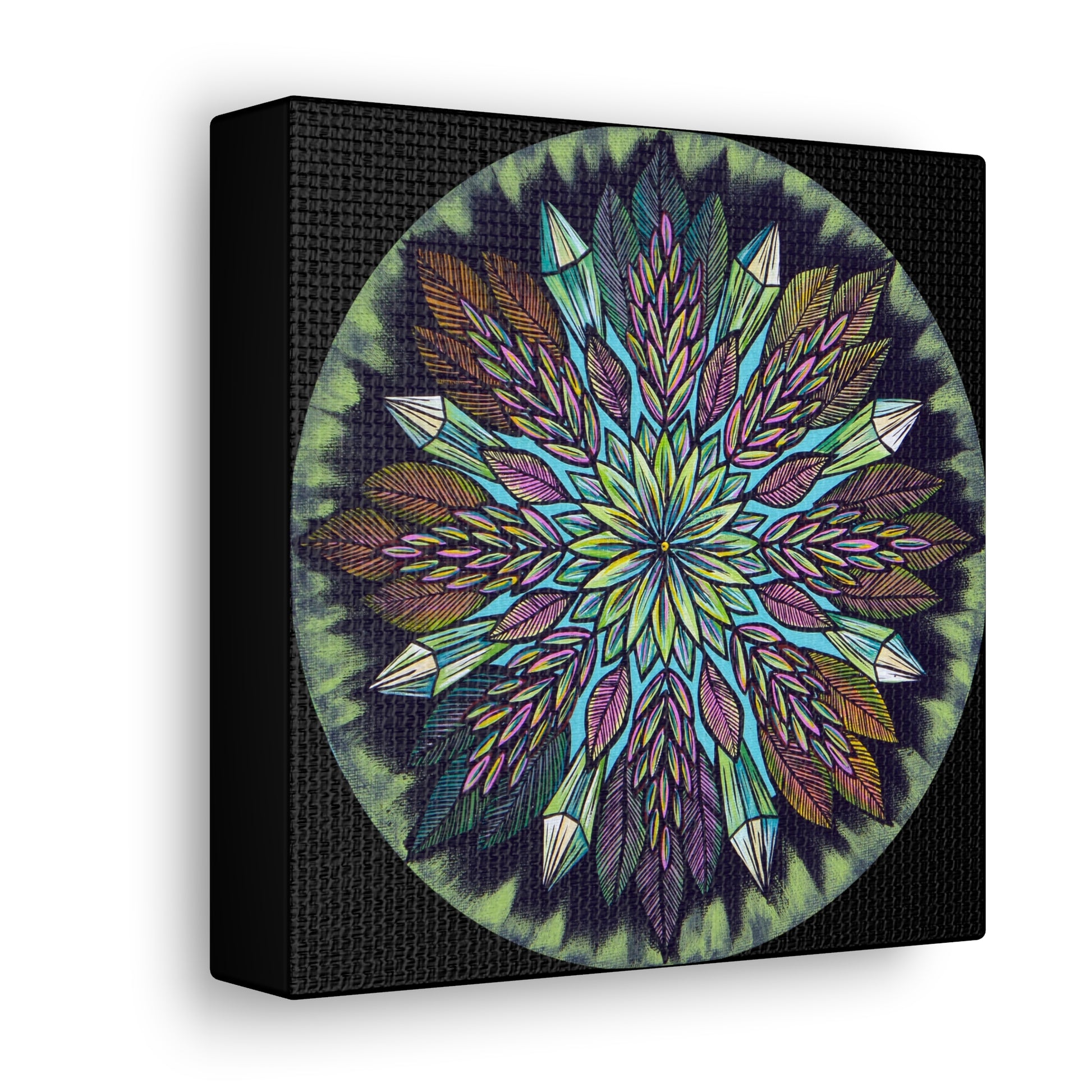 "Krystalhoja" Canvas Gallery Wraps - Blue Flame Array Canvas