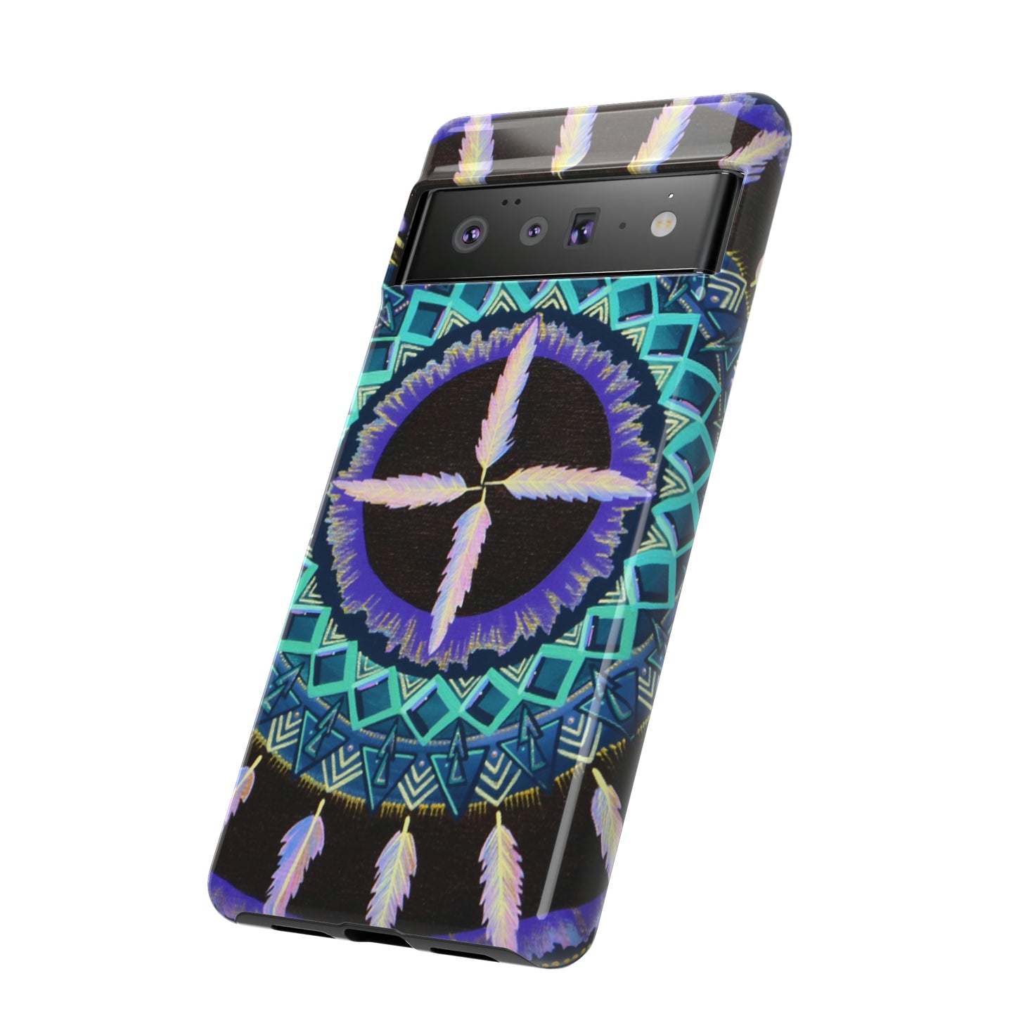 "Cuatro Vientos" Art Phone Armor - Blue Flame Array Phone Case