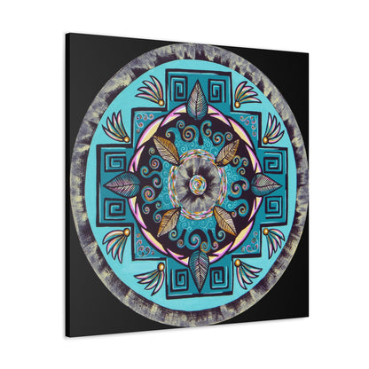 "Hojachakana" Canvas Gallery Wraps - Blue Flame Array Canvas