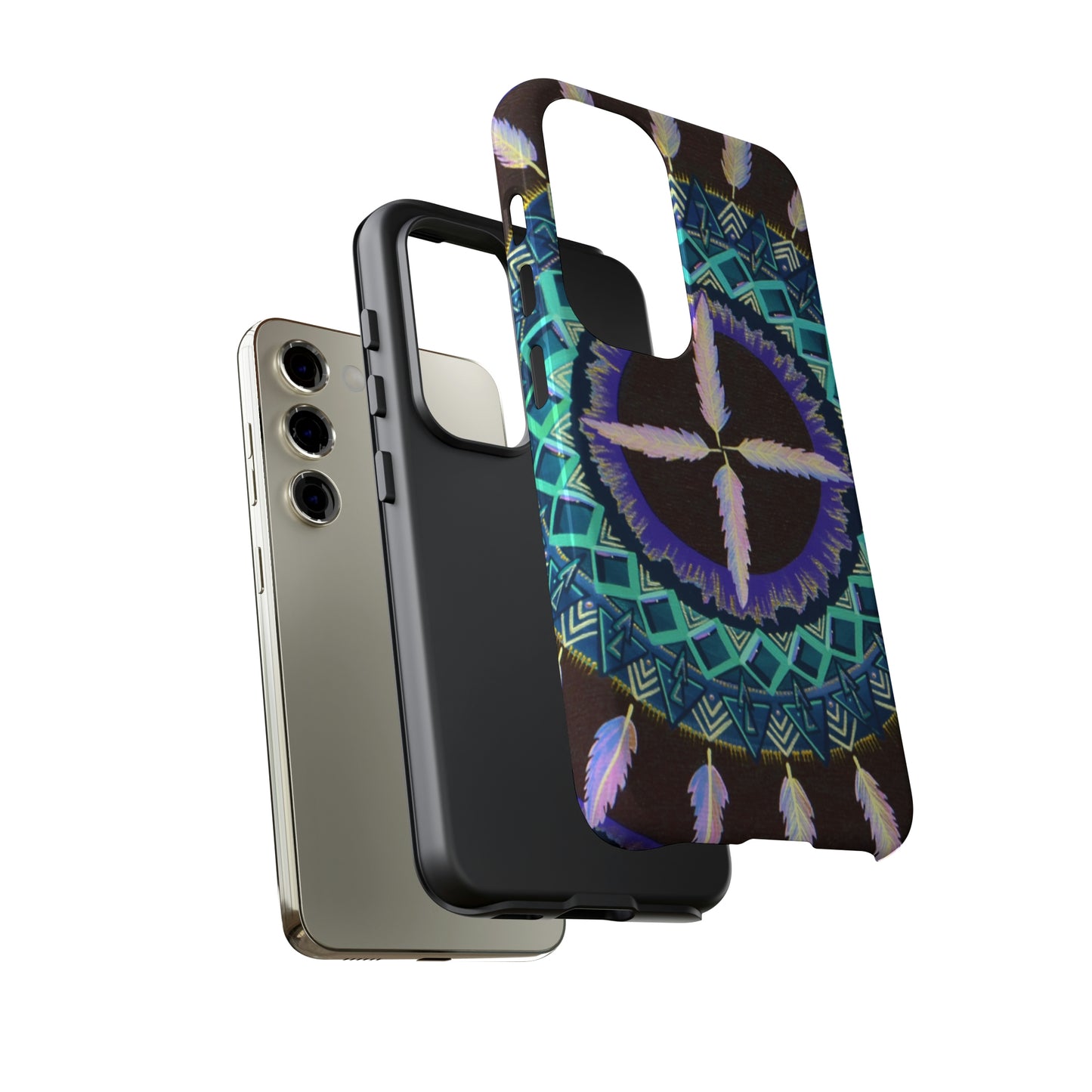 "Cuatro Vientos" Art Phone Armor - Blue Flame Array Phone Case