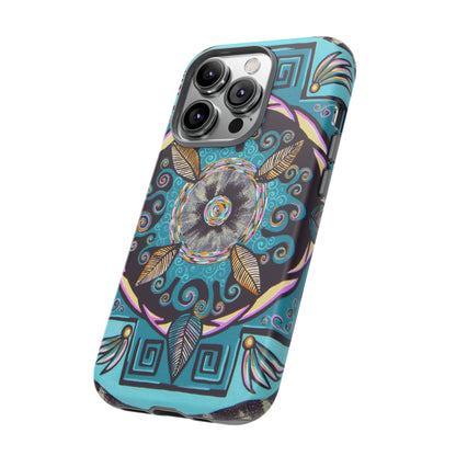 "Hojachakana" Art Phone Armor - Blue Flame Array Phone Case