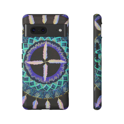 "Cuatro Vientos" Art Phone Armor - Blue Flame Array Google Pixel 7 / Matte Phone Case