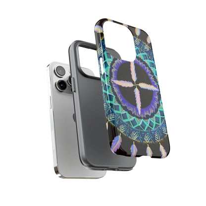 "Cuatro Vientos" Art Phone Armor - Blue Flame Array Phone Case