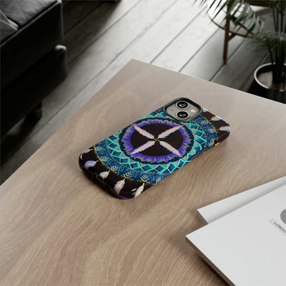 "Cuatro Vientos" Art Phone Armor - Blue Flame Array Phone Case