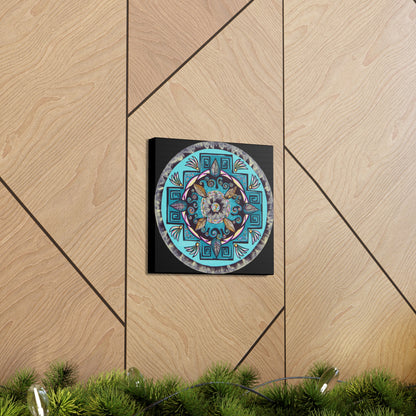 "Hojachakana" Canvas Gallery Wraps - Blue Flame Array Canvas