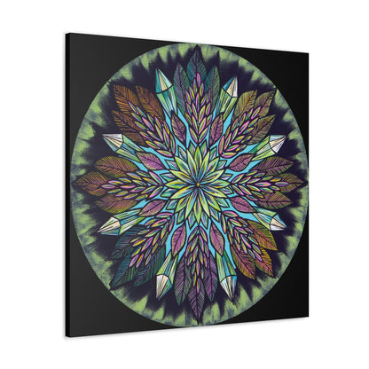 "Krystalhoja" Canvas Gallery Wraps - Blue Flame Array Canvas