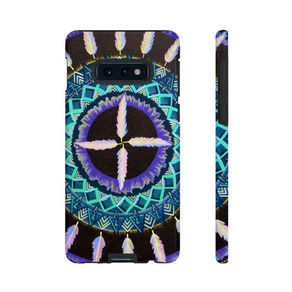 "Cuatro Vientos" Art Phone Armor - Blue Flame Array Samsung Galaxy S10E / Glossy Phone Case