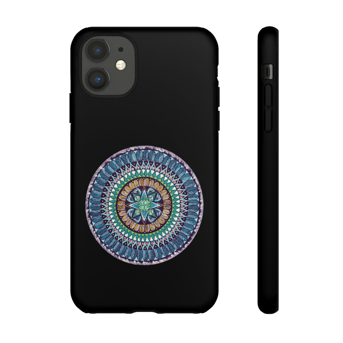 "AquilazurA Kryst'dala" Art Phone Armor - Blue Flame Array iPhone 11 / Matte Phone Case