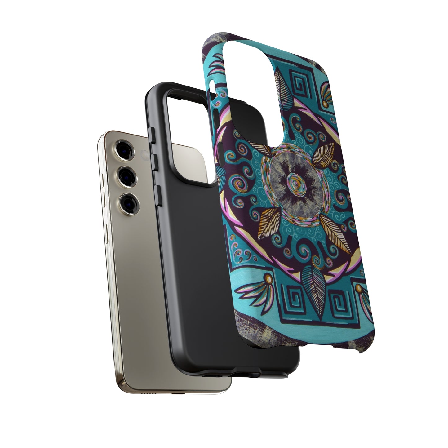 "Hojachakana" Art Phone Armor - Blue Flame Array Phone Case