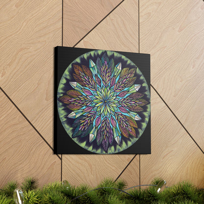 "Krystalhoja" Canvas Gallery Wraps - Blue Flame Array Canvas