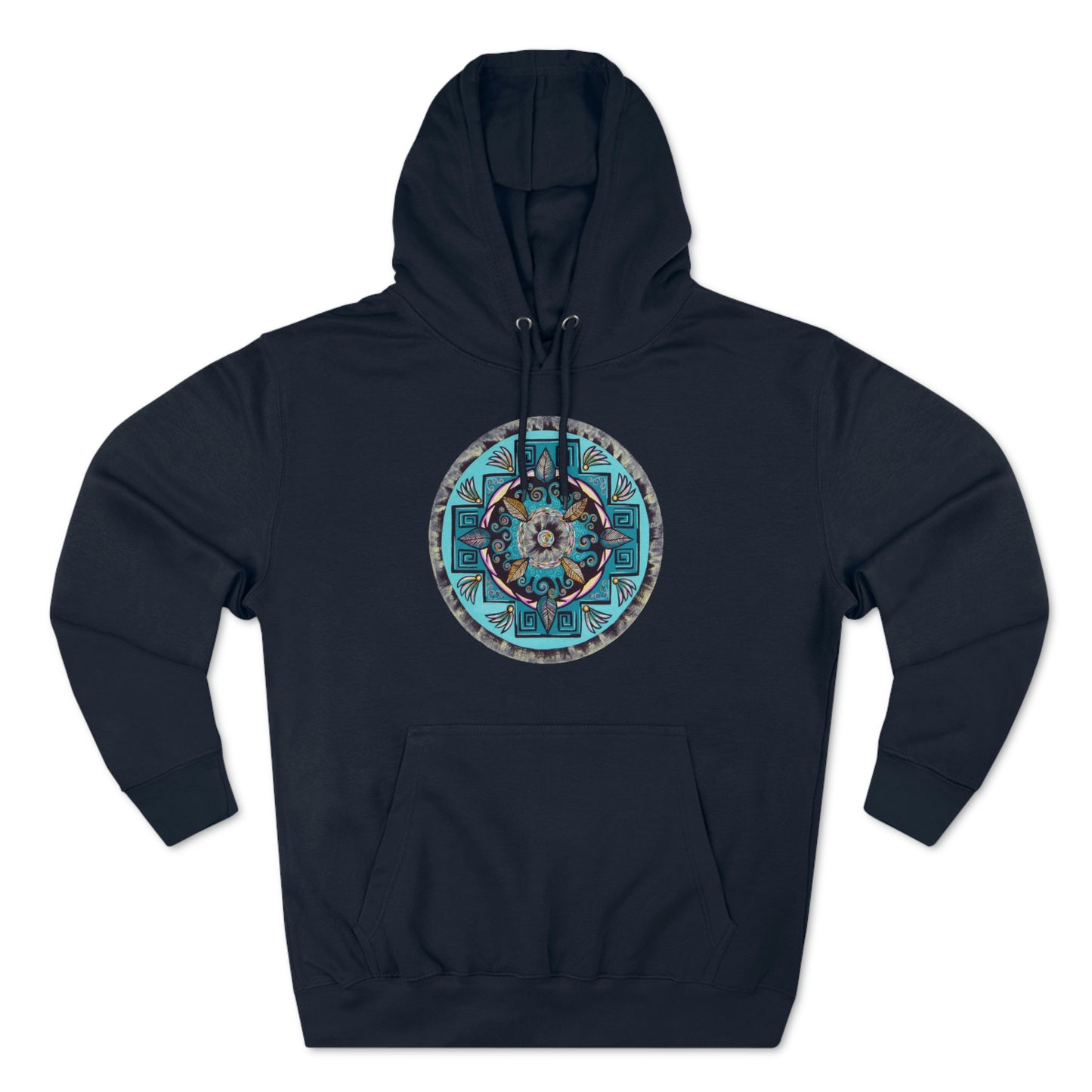 "Hojachakana" Lords & Ladies Pullover Hoodie - Blue Flame Array Navy / XS Hoodie