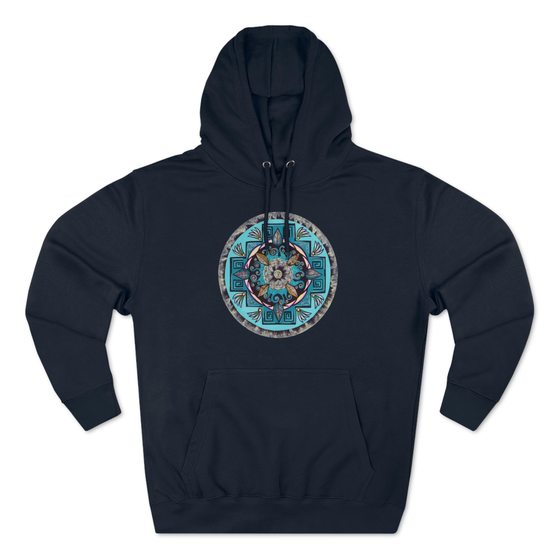 "Hojachakana" Lords & Ladies Pullover Hoodie - Blue Flame Array Navy / XS Hoodie