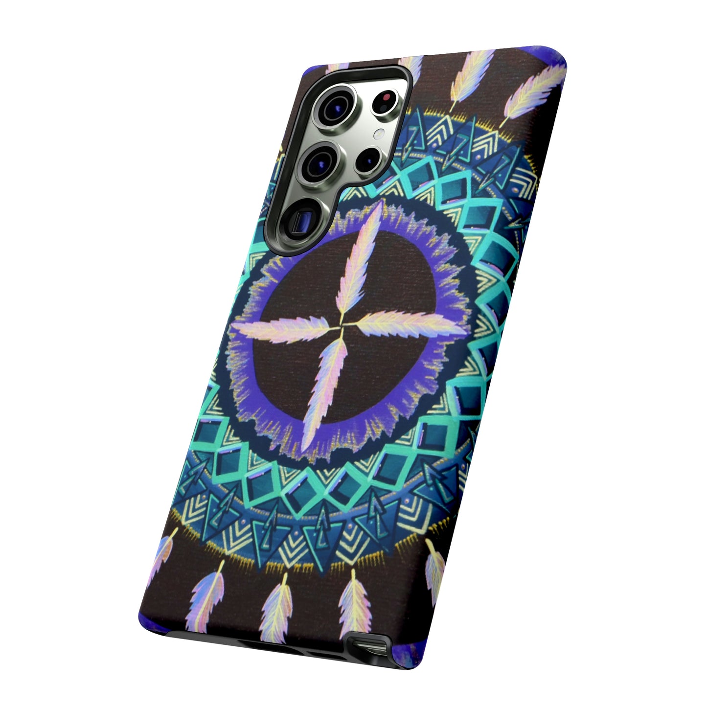 "Cuatro Vientos" Art Phone Armor - Blue Flame Array Phone Case