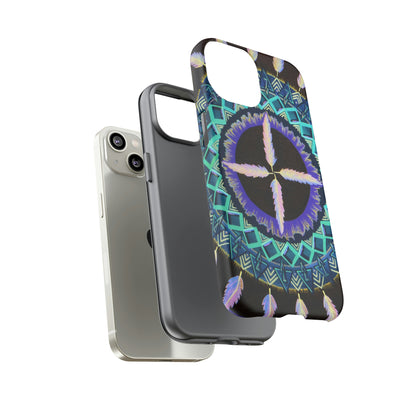 "Cuatro Vientos" Art Phone Armor - Blue Flame Array Phone Case