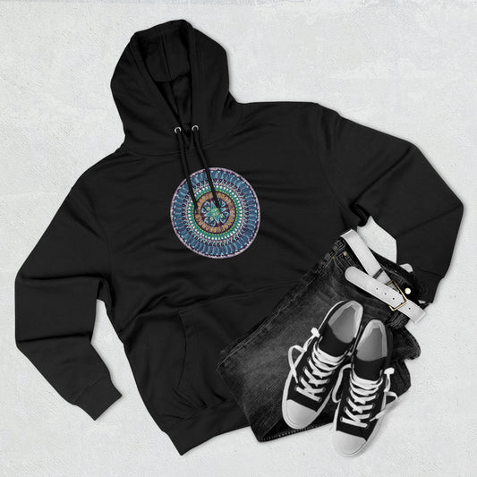 "AquilazurA Kryst'dala" Lords & Ladies Pullover Hoodie - Blue Flame Array Hoodie