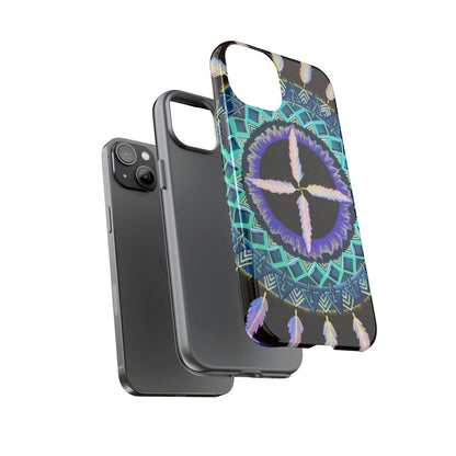 "Cuatro Vientos" Art Phone Armor - Blue Flame Array Phone Case