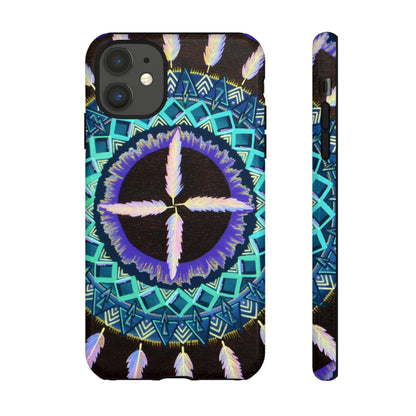 "Cuatro Vientos" Art Phone Armor - Blue Flame Array iPhone 11 / Glossy Phone Case