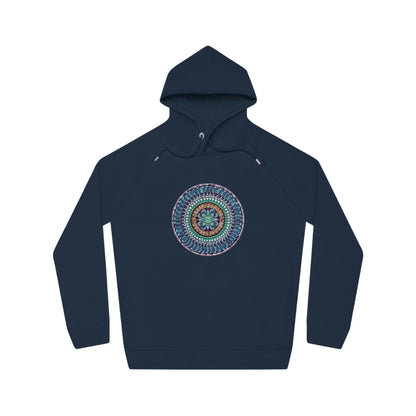 "AquilazurA Kryst'dala" Lords & Ladies Organic Sider Hoodie - Blue Flame Array Hoodie