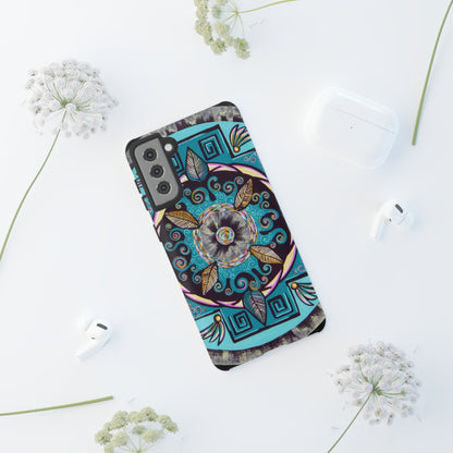 "Hojachakana" Art Phone Armor - Blue Flame Array Phone Case