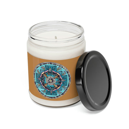 "Hojachakana" Scented Soy Candle - Blue Flame Array Home Decor