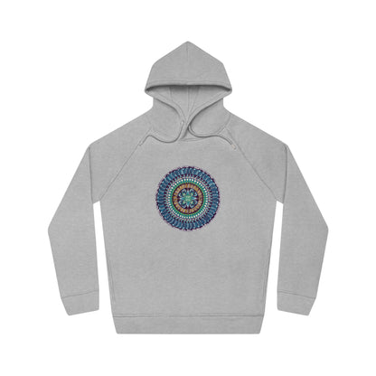 "AquilazurA Kryst'dala" Lords & Ladies Organic Sider Hoodie - Blue Flame Array Heather Grey / XS Hoodie